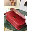 Loewe Goya leather shoulder bag in red