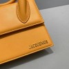 Jaquemus Le Chiquito tote bag yellow leather 18cm