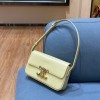 Celine Triomphe Shoulder Bag Shiny Calfskin Yellow