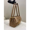 Baguette Multi Brown Sheepskin Bag