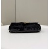 Fendi Mini Baguette black sequinned leather bag
