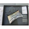 Balenciaga Hourglass Chain Silver Wallet