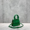 Jaquemus Le Chiquito tote bag green leather 18cm