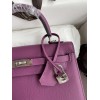 Hermes Epsom Kelly Purple 25cm