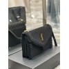 YSL Gaby Satchel Black Suede & Shearlin Bag