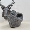 Bottega Veneta Grey Glitter Rhinestone Knot Handle Bag