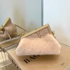 FENDI First Small Sheepskin beige leather bag 8BP129