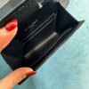 YSL Cassandre all black small envelope wallet