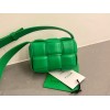 Bottega Veneta Candy Padded Cassette Green Leather Bag