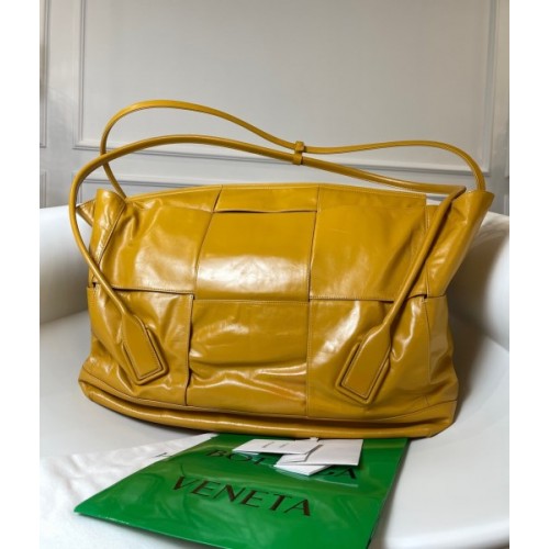 Bottega Veneta Arco Slouchy Yellow Leather Maxi 58 Bag