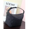 Loewe Cubi Small Anagram black leather bag