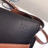 Loewe Small Gate bag in natural calfskin black 20cm
