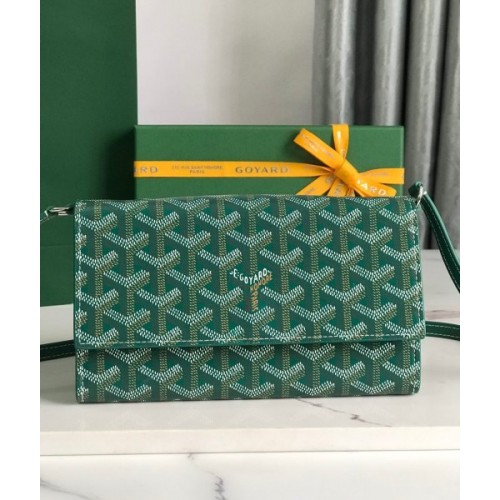 Goyard Varenne Monogram Canvas Green Wallet