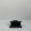 Jacquemus mini tote bag black leather 12cm