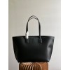 Burberry large black tote shopping bag