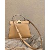 Peekaboo ISeeU Medium Beige leather bag