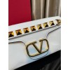VALENTINO Garavani Vlogo White Shoulder Bag