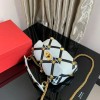 Valentino Medium Roman Stud Shoulder Bag BSF098 25 cm
