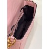 Fendi Baguette pink leather bag 26cm