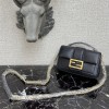 Fendi Baguette chain black leather bag 19cm 8BR783