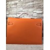 Hermes epsom orange - silver hardware 38cm