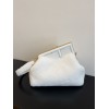 FENDI First Small Sheepskin white leather bag