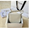 Celine Teen Besace Triomphe white bag