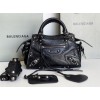 Balenciaga black cagole XS handle bag