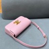 Celine Triomphe Shoulder Bag Shiny Calfskin Pink