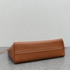 Celine Cabas Drawstring triomphe brown smooth calfskin bag