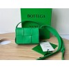 Bottega Veneta Mini Cassette Green Leather Bag