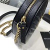 YSL Vinyle Camera Round Shoulder Bag
