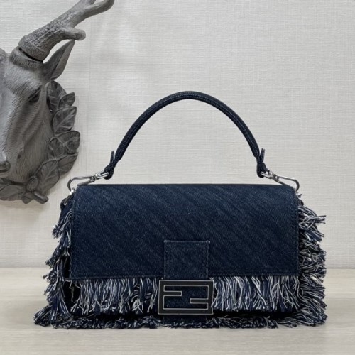 Fendi Baguette dark denim bag