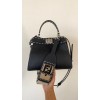 Fendi Peekaboo Iconic mini black leather bag