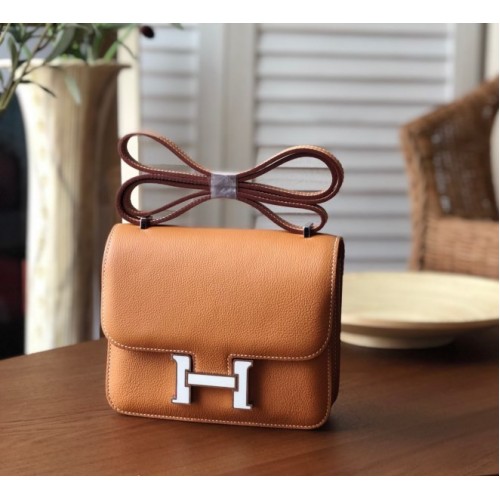 Hermes Constance Brown 19cm