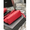 YSL Black Puffer Red Leather Medium Bag