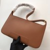 Leather TB Brown Shoulder Bag