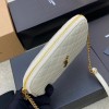 YSL Gaby white quilted-leather cross-body bag