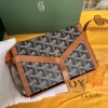 Goyard Minaudiere Coated Brown Canvas Bag