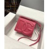 DG calfskin logo pink crossbody bag