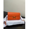 Hermes Constance Togo Epsom Orange Wallet