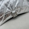 Balenciaga Crush small chain-strap silver shoulder bag