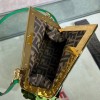 Fendi first green sequinned leather bag