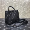 VALENTINO GARAVANI Black Roman Stud Handle Bag