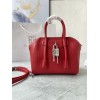 Givenchy Mini Antigona Lock Red Leather Bag