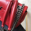YSL JAMIE MEDIUM "CARRÉ RIVE GAUCHE " RED IN LAMBSKIN
