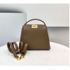 Fendi Medium Peekaboo Leather Brown Bag