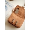Hermes Constance Brown Suede Leather 19cm Bag