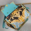 Fendi x Versace Fendace La Medusa Blue Medium Handbag