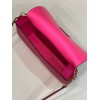 FENDI Baguette large pink leather bag